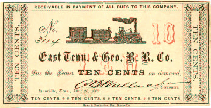 $0.10 G-1371 East TN & GA RR